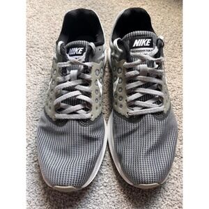 Nike Downshifter 7 Mens Running Shoes Grey White Sneakers 852459-007 Size 9